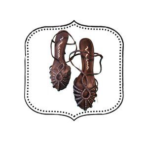 Nina black sparkly heels